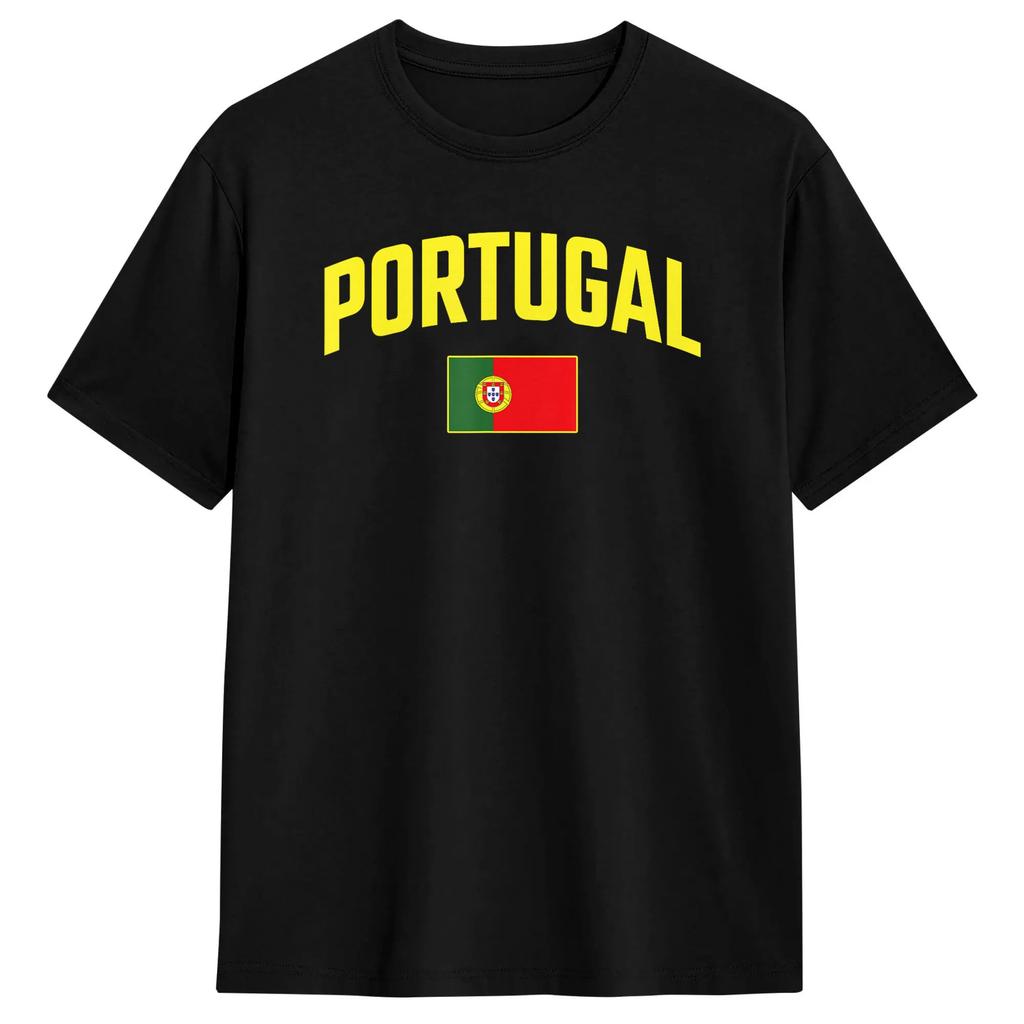 Vintage T Shirt Summer Portugal Flag Portuguese Pride Novelty Tshirts Cotton Tshirt For Unisex Y2k Casual Short Sleeve Top Tees
