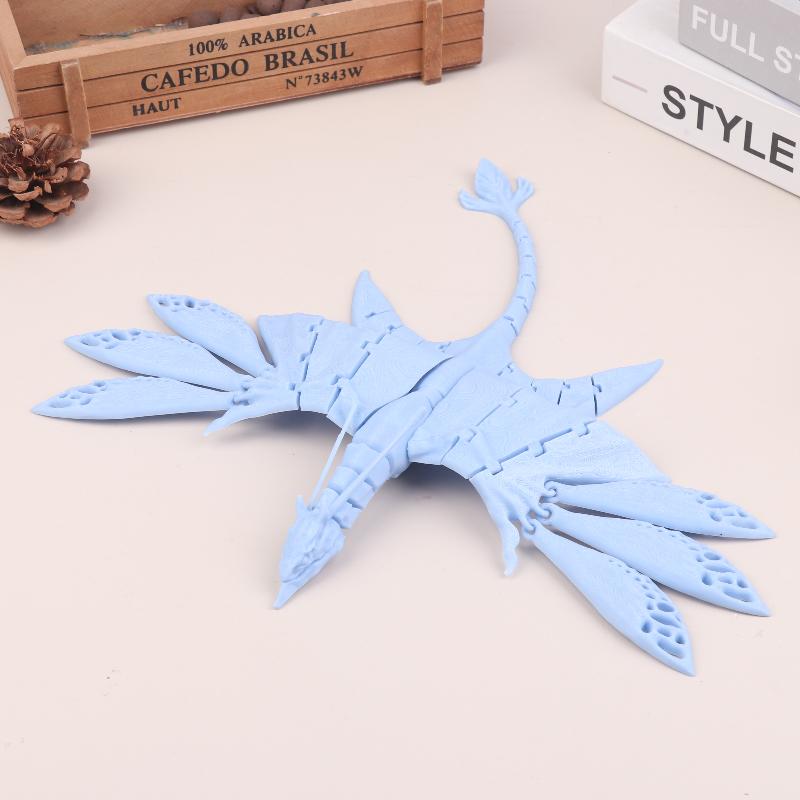 

Movie 3D Printed Poseable Action Figure Flying Dragon Ornament Joint Mobility Action Tabletop Decoration Collectors Gamers Gift A1