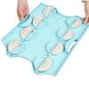 Moule Presse à Raviolis Manuel pour Pâtisserie Wonton Tarte avec 8 Compartiments Outil de Pressage pour Pâtisseries de Cuisine Accessoires