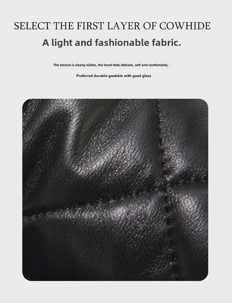 2025 Sheepskin Diamond Chain Square Bag: Stylish Women's Leather Shoulder and Messenger Bag