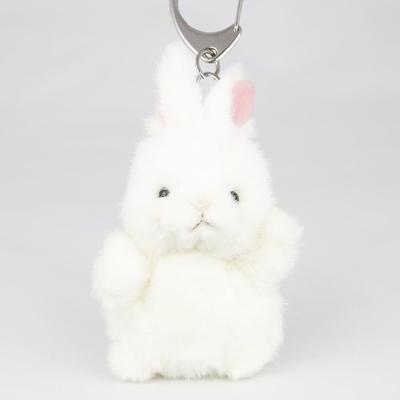 Bamboo Shoots Petit Forest Friends Keychain Rabbit White Stuffed Toy 68445
