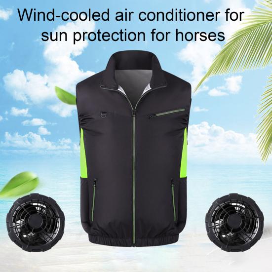Fan Vest with Adjustable Wind Speed Powerful Dual Fan Cooling Ergonomic Design Summer Heat Relief Cooling Waistcoat