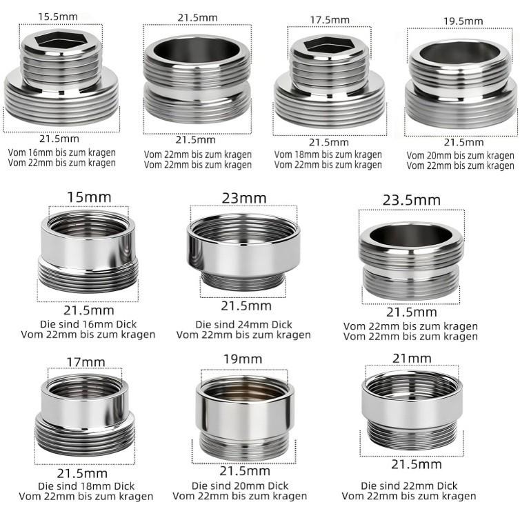 Adaptateur Aérateur Purificateur d'Eau 22mm vers 4 points