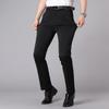 Men's Slim Fit Straight Leg Business Casual Pants - Summer Thin, Elastic, Good Drape Suit Trousers