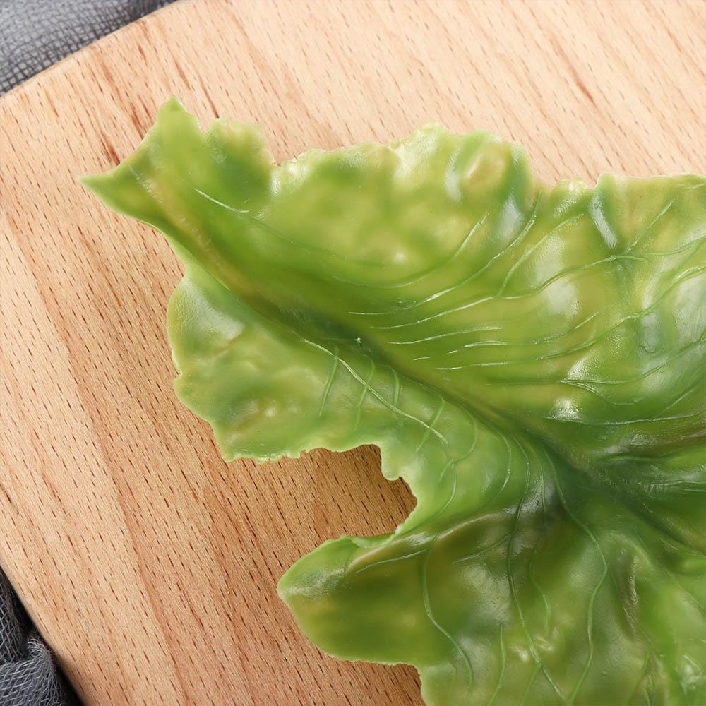 Lifelike Kitchen Decor Simulation Lettuce Leaves Kids Toy Vegetable Model Lettuce Adornment