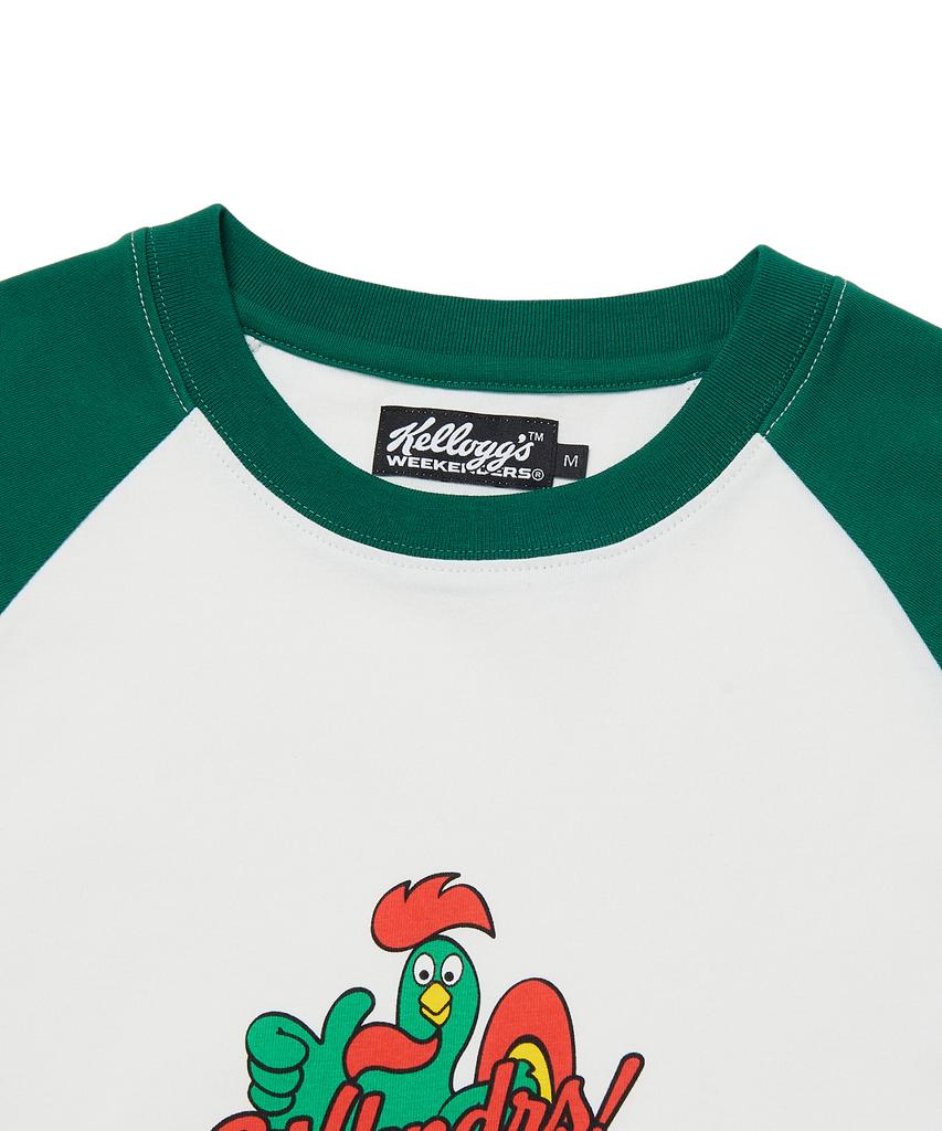 WKNDRS Kelloggs Raglan Ls Tee (Green)