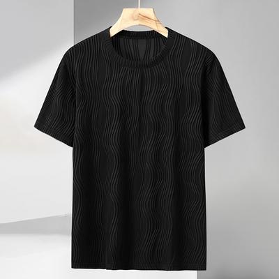 Übergröße 4XL-11XL Oversized Schwarzes T-Shirt für Herren Sommer Oberteile Mode Kurzarm T-Shirt Sommerkleidung