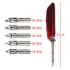 1 Set Multicolor Retro Quill Dip Pen Feather Pen Set Gift Writing Tools Office School Supply