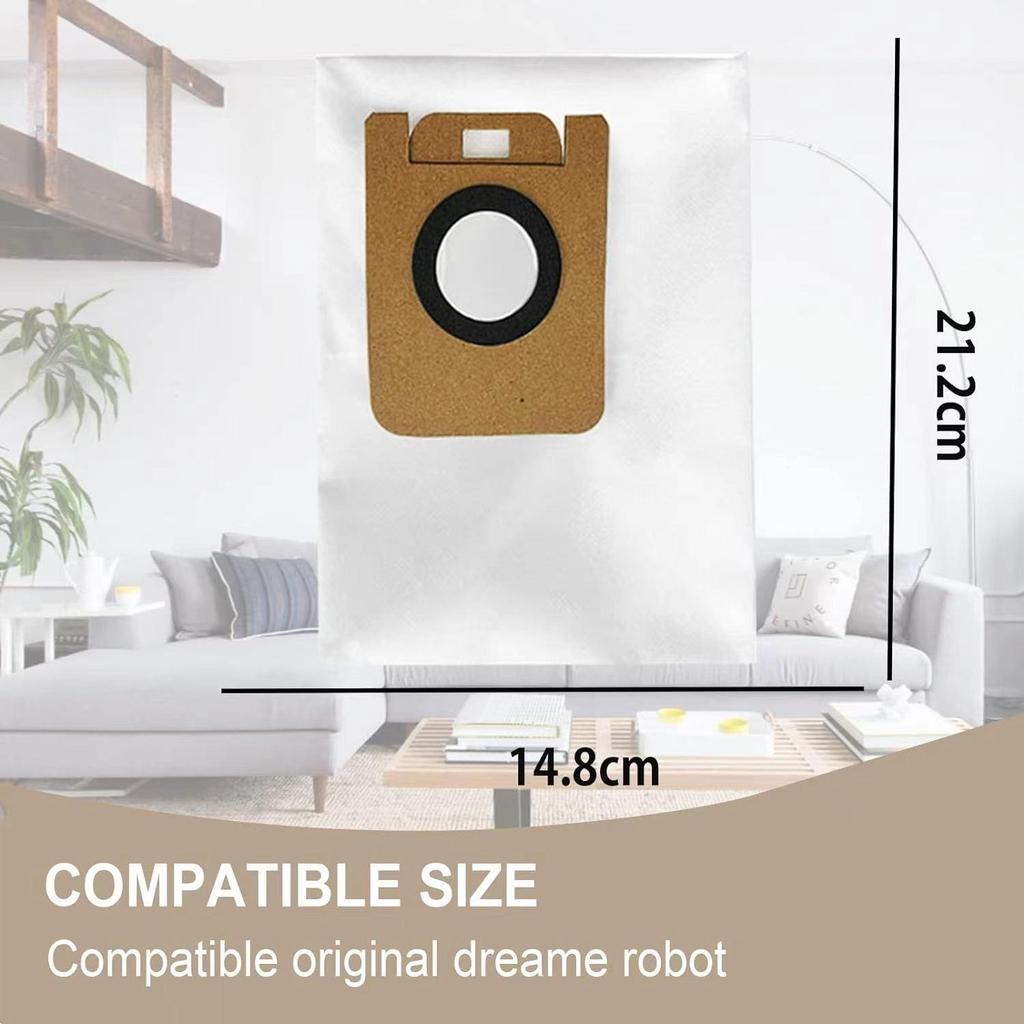 Compatible Dust Bag for Dreame L10 Plus/Bot Z10 Pro Robot Vacuum Cleaner Accessories