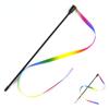 Pet Interactive Toy Double-sided Rainbow Ribbon Funny Cat Stick Toys Pet Cat Teaser Toys Supplies
