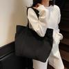 Canvas tote bag women's multi-pocket design large capacity women's handbag shoulder bag travel bag sports yoga bag