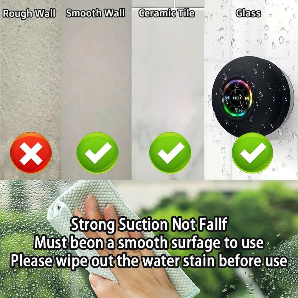 Handsfree Bathroom Loudspeaker Stereo Sound Mini Shower Subwoofer  Shower Environment