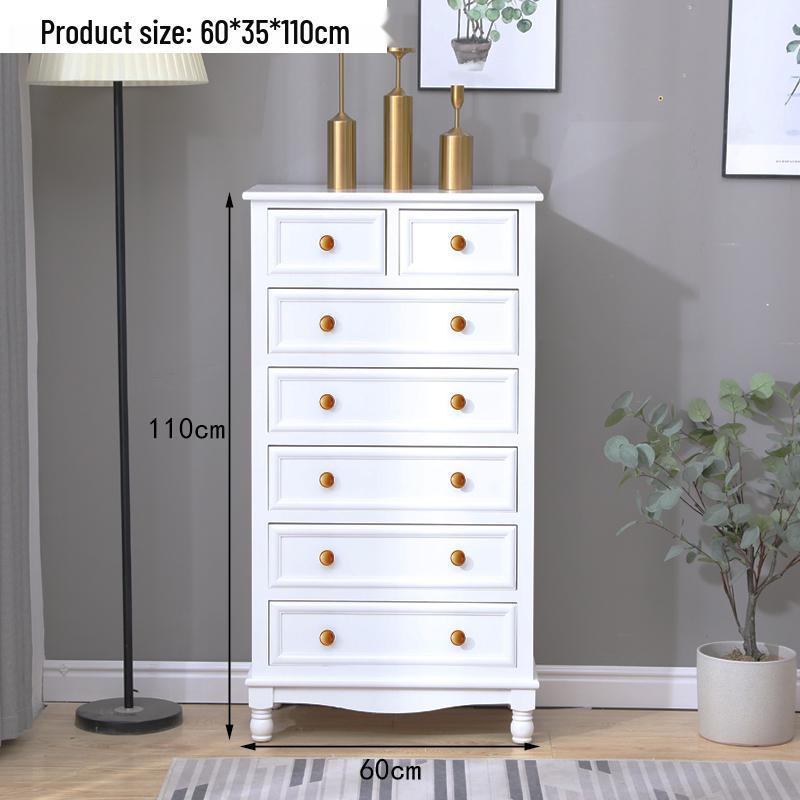 American Solid Wood Five-Drawer Chest - Living Room/Bedroom Storage Cabinet