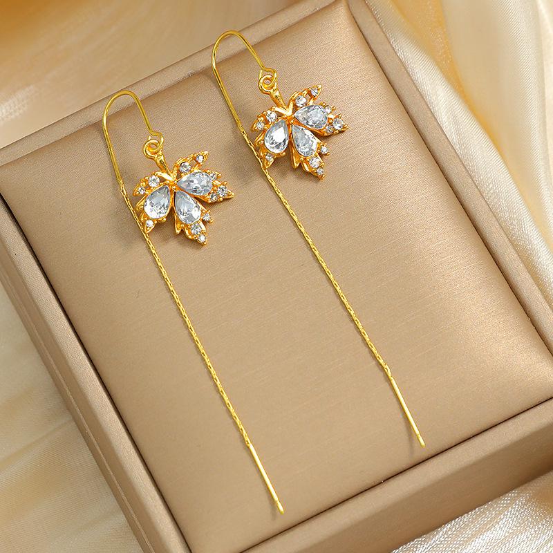 Elegantné magnetické diamantové spony do uší, ideálne pre neprepichnuté uši. Japonsko-kórejský módny doplnok pre špičkový vzhľad celebrít.