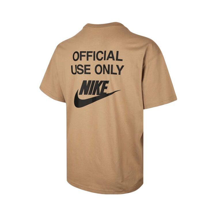 Nike Logo Letter Breathable Drop Shoulder Short Sleeve T-Shirt Men T-Shirts Brown HJ0775-297