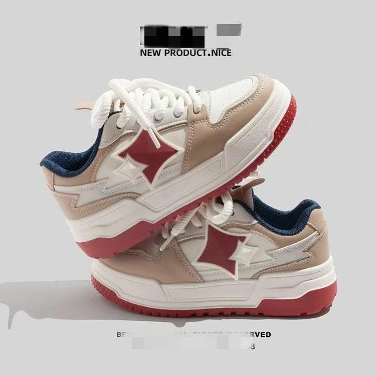 Campus Style Platform Bread Shoes Spring New Chic Niche Student Breathable Leisure Sports Board