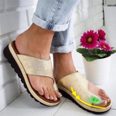 Fashion Women Sandals Casual Flip-flops Summer Shoes Woman Wedges Sandals Platform Heels Sandalias Mujer Big Toe Foot Correction Shoes