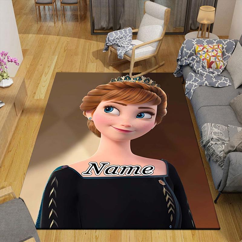 Custom 1Pc Elsa'S Frozen Fantasy Rug Office Carpet Indoor Outdoor Entrance Doormat Nonslip Soft And Comfortable Living Room D91664