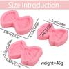 3 Pcs Exquisite Bow Chocolate Silicone Molds Cute Three-Dimensional Bow Cake Decoration Fondant Molds, for Birthday Party Cupcake Toppers Cookies