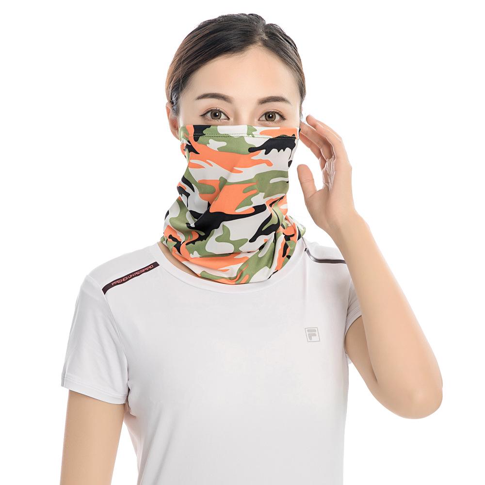 Breathable Summer Ice Silk Sunscreen Mask: Multifunctional Cycling Headscarf & Fishing Face Towel