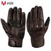 Vintage Goat Leather Motorcycle Gloves Men Women Hard Shell Protective Cycling Summer Gloves Motorbike Motorcross Riding Luvas