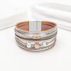 Multilayer Leather Bracelet for Women Boho Wide Wrap Bangle Jewelry Gifts