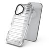 For iPhone 17 Case Stripe Design Anti-Slip Detachable TPU+PC Phone Cover