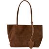 Bolso Tote Casual Marrón de Gran Capacidad para Mujer, Bolso de Mano y Hombro para Viajar