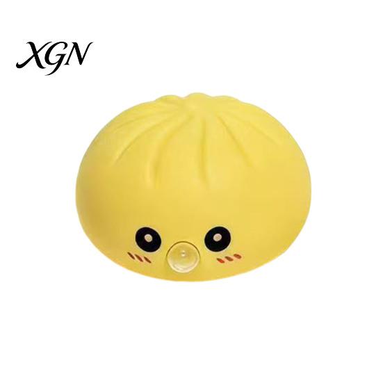 Stress Relief Toy Rice Dumpling Squeeze Soft Balls Cute Fun Fidget Blow Bubbles Shape Skin-Friendly for Adults