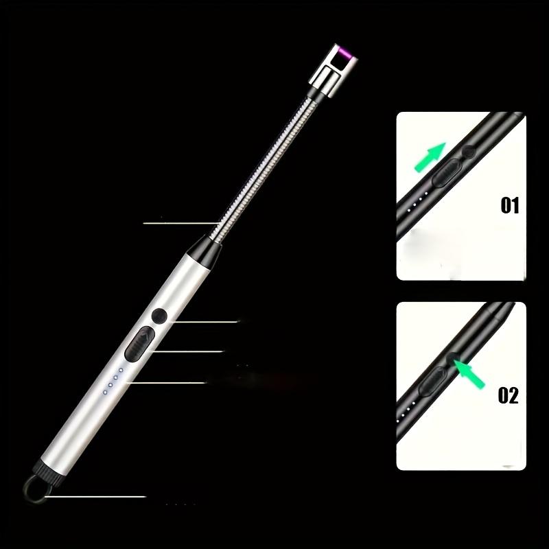 USB Fast-Charging Long-Lasting Pulse Igniter | Extended Heat-Resistant Metal Body | Multi-Scene Ignition Stick for Outdoor Camping Emergency