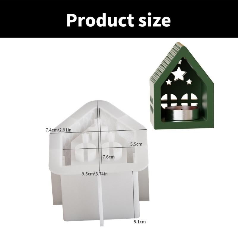 Forma na svíčky Flexibilní silikonová forma pro výrobu svíček ve tvaru hvězdy, dekorace okna domu, podstavec na svíčky, betonová forma