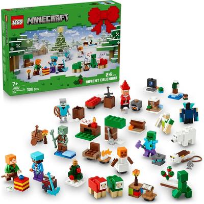 LEGO Minecraft Advent Calendar 2025 Toy for Kids Ages 7-9 Building Blocks Christmas Gift