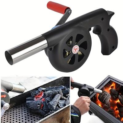 Portatif El Kranklı Barbekü Körüğü Fanı , Ergonomik Hava Üfleyici, Çıkarılabilir Saplı, Izgara için Kompakt Hafif Tasarım
