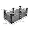 MOC Military Fence Protection Net Small Particle Building Blocks Accessories Compatible Dinosaur Cage Assemble Model Bricks Toys