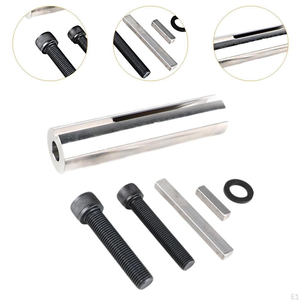 Motor-Riemenscheibe Kurbelwellenadapter mit Schrauben und Unterlegscheibe Robuste CNC-gefräste