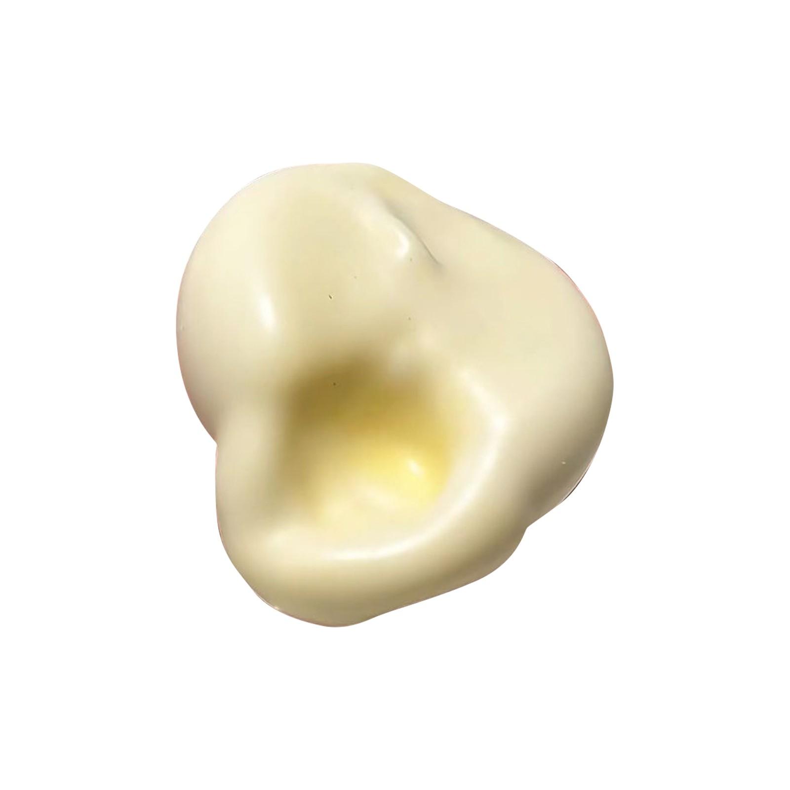 

6cm Ice Skin Gluten Rice Pinch Pinch Shapable Uncompressed Toy, Two-Piece Set жёлтый