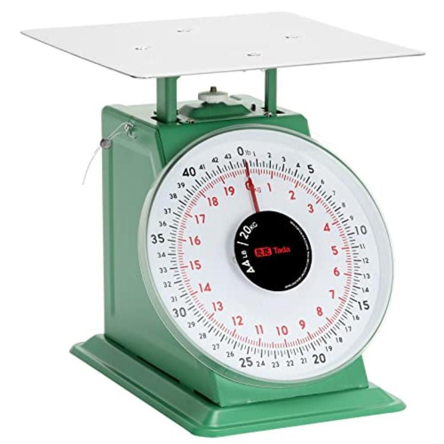 

44lb/ 20kg Heavy Duty Portion-Control Mechanical Kitchen and Food Scale Industrial Dial Scale with Stainless Steel Platform United States
