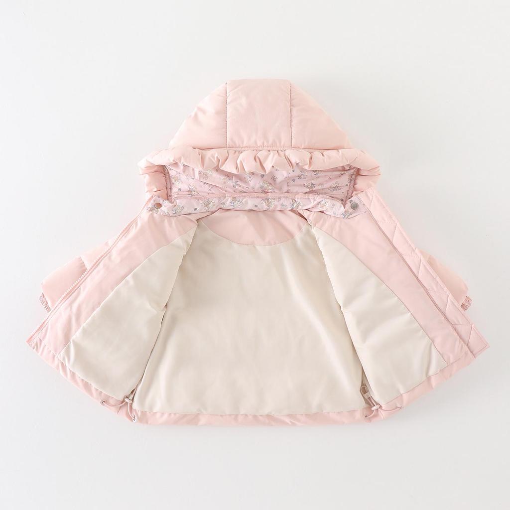 Toddler Girls' Fleece-Lined Winter Down Jacket 2025 - Thick, Warm White Duck Down Coat