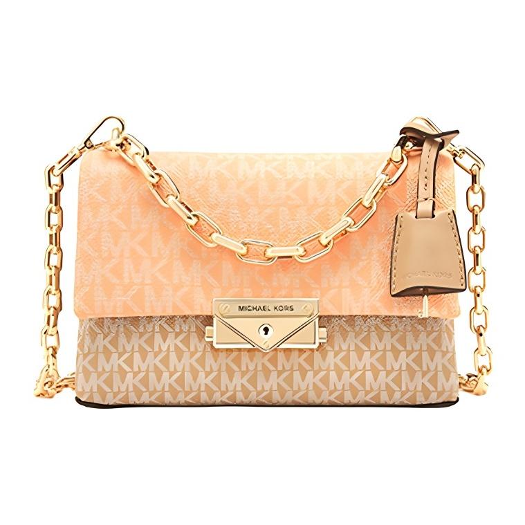 

Michael Kors Mk Cece Vintage Color Block Chain Flap Shoulder Bag Women Shoulder Bag Orange Multicolor 32T1G0EC0B Basic Set (Bag+Dust Bag)