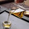 Transparent Glass Gong Dao Bei Tea Dispenser - High Borosilicate Flower Cup