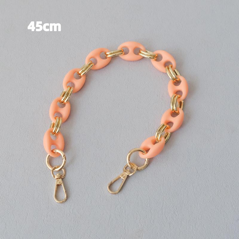 New Fashion Woman Bag Accessory Detachable Candy Matte Acrylic Chain Cute Acrylic Luxury Strap Women Bag Shoulder Handle Chain