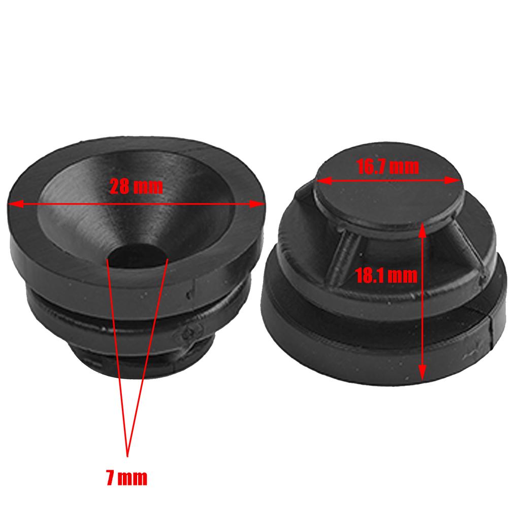 Engine Upper Cover Trim Mounting Guard Plate Cushion Rubber Buffer Sleeve Pad 2 Pcs For Mazda Atenza 2 3 6 CX-30 CX-3 CX-5 CX-9