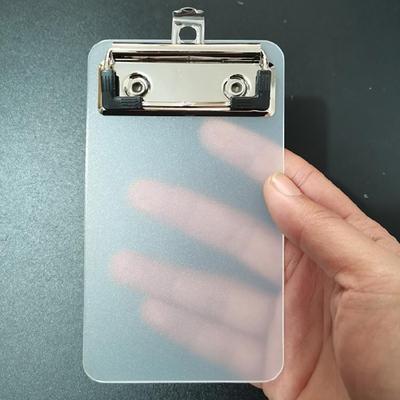 Small Size Clipboard 10x22cm Clip Board Writing Board with Hanging Hook Metal Clip Writing Board for Office School