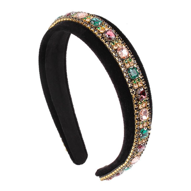 Vintage Baroque Crystal Headband With Handcrafted Water Diamond For Womens Fashion Accessory