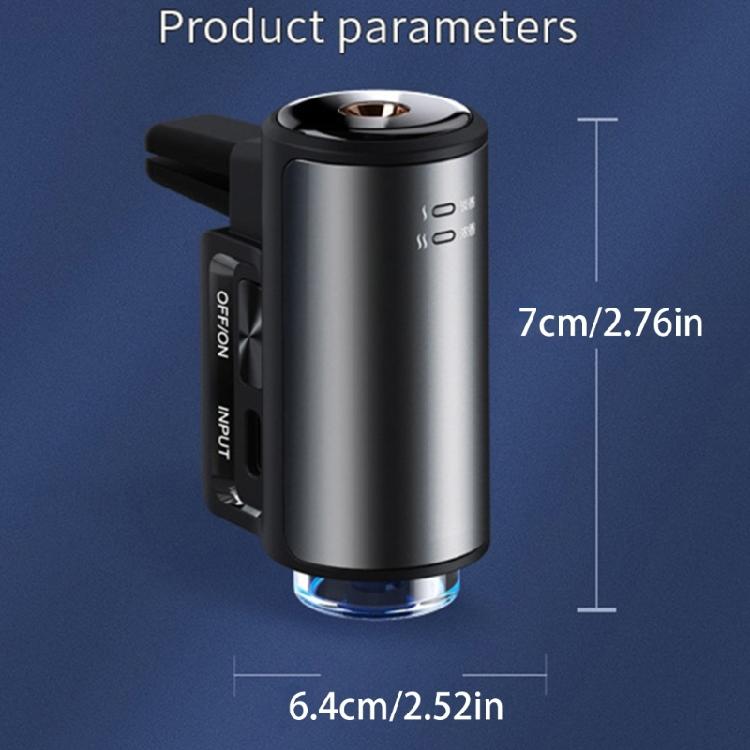 Leiser Auto-Lufterfrischer Lüftungsklemme Wiederaufladbare Batterie Elegantes Design Automatische Einstellung Auto-Luftzerstäuber
