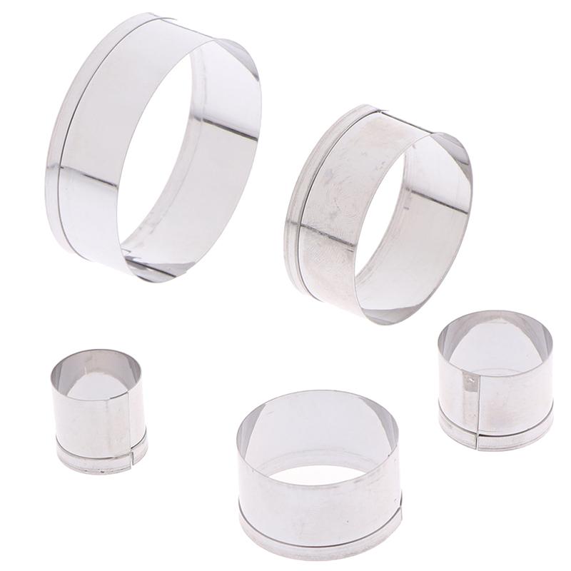 5Pcs Diy Round Polymer Clay Cutter Molds Pottery Ceramic Cutting Mould Tool