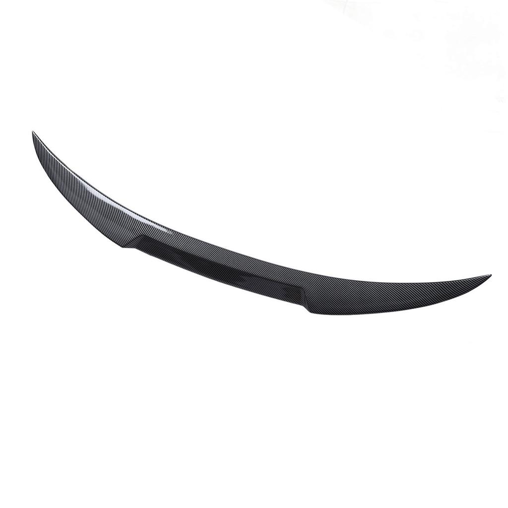 Rear Trunk Spoiler Enhanced Aerodynamics M4 Style Carbon Fiber Look Trunk Lid Spoiler Wing for 3