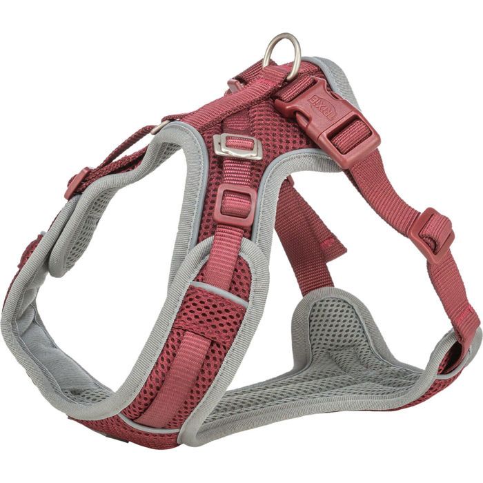 Harnais pour chien - TRIXIE - Premium FlexMesh - Rouge - Grand - Extérieur