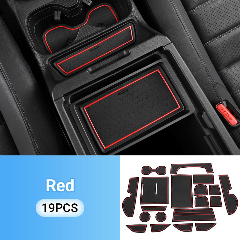 

Для Honda CR-V CRV 6-го поколения 2023 2024 2025 гибридный силиконовый автомобильный слот для ворот накладка на чашку подушка наклейка нескользящий коврик аксессуары With Logo красный