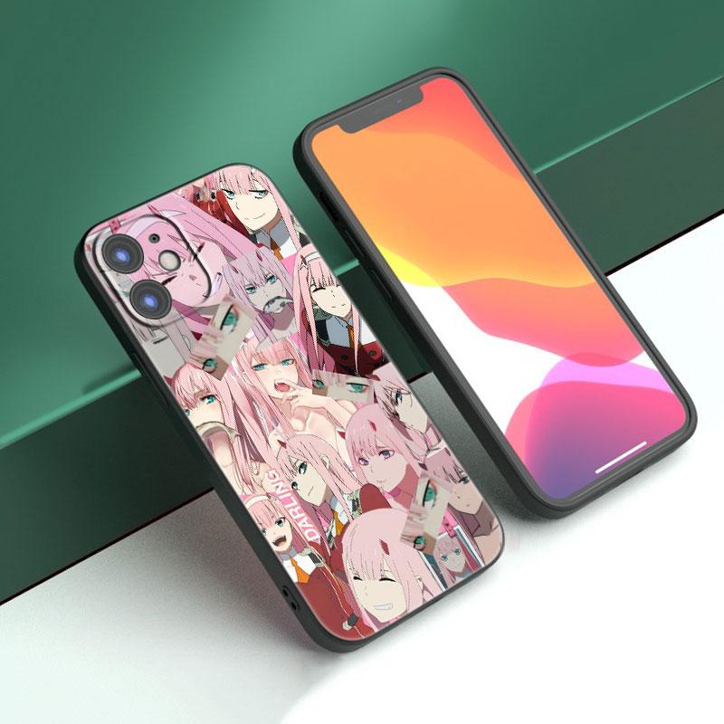 Zero Two Darling In the FranXX Anime Case For Apple iPhone 14 13 12 Mini 11 Pro Max 7 8 XR X XS 7 8 Plus SE 2020 2022 Cover